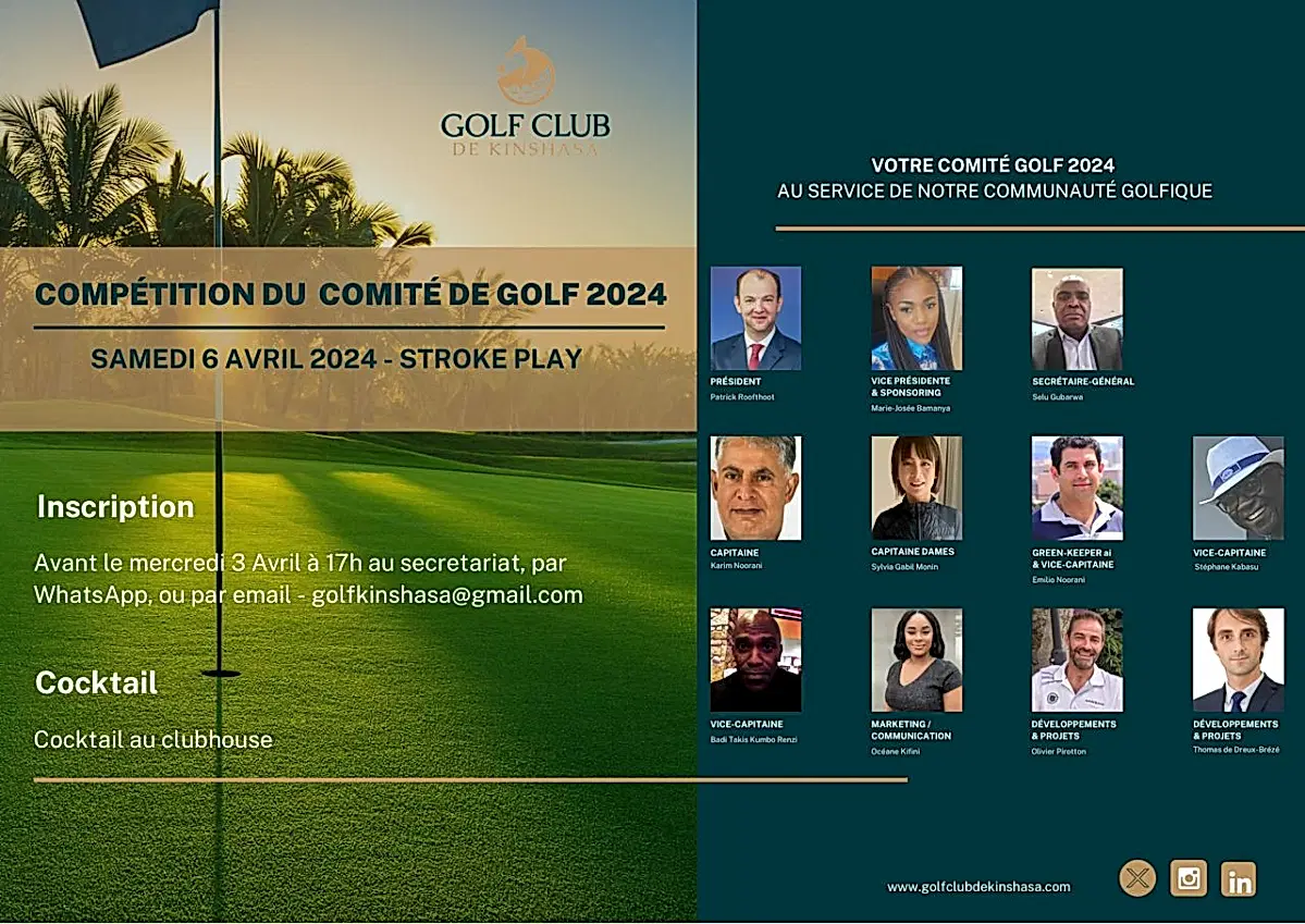 Tournoi de golf Nouveau Comité 2024