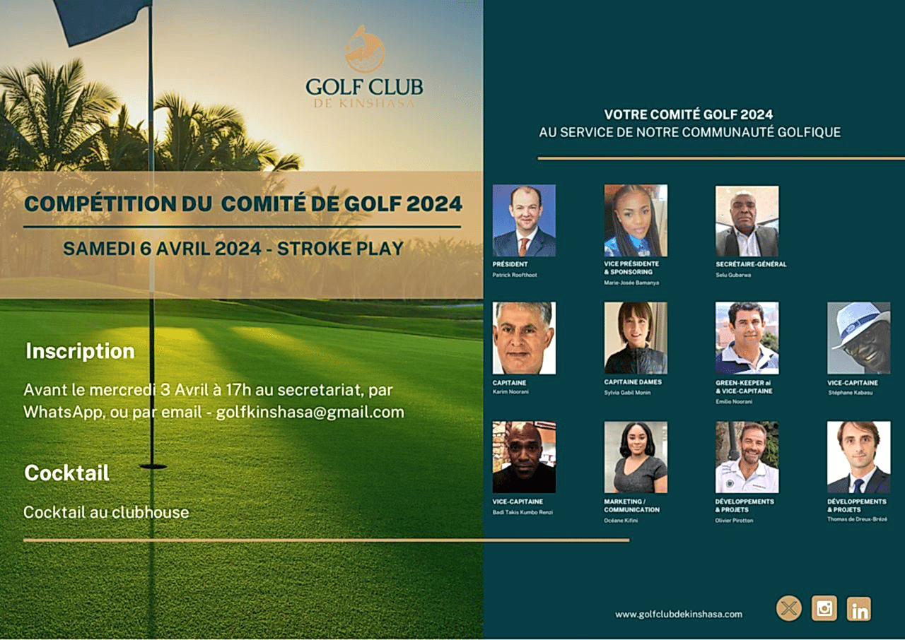 Tournoi de golf Nouveau Comité 2024